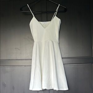 Missguided White Spaghetti Strap Mini Dress